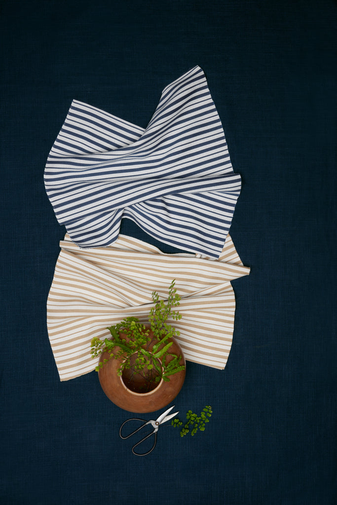 Gent Stripe Sand Performance Fabric Main