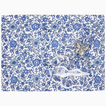 A Juri Indigo Placemats (Set of 4) by John Robshaw, with a butterfly on it. - 30797209632814