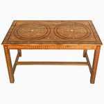 Anglo Indian Teak Inlaid Table - 30865769693230