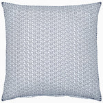 A blue and white Ramra Indigo Organic Duvet with a geometric pattern made of organic cotton by John Robshaw. - 29300087226414