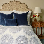 Velvet Indigo Decorative Pillow - 29588944781358