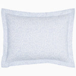 A Vamika Periwinkle Organic Duvet pillow with a periwinkle colorway and polka dot print. (John Robshaw) - 28739385753646