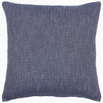 A hand-stitched Vivada Ink Woven Quilt pillow with a reversible woven pattern made from super fine cotton chambray, by John Robshaw. - 28345408454702