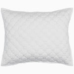 A John Robshaw Layla White Quilt on a cotton voile background. - 28766538891310