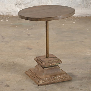 Round Teak Side Table 1