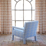 Square Chair in Farzu Light Azure - 30984395161646