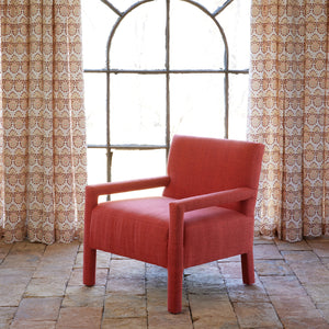 Square Chair in Bijal Coral