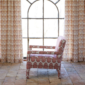 Square Chair in Lanka Berry and Aleppo Berry