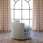 Round Swivel Chair in Lanka Marigold and Natesh Gray - 30984398700590