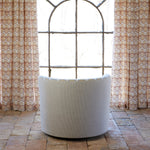 Round Swivel Chair in Lanka Marigold and Natesh Gray - 30984398831662