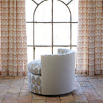 Round Swivel Chair in Lanka Marigold and Natesh Gray - 30984398766126