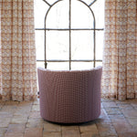 Round Swivel Chair in Marmar Berry and Aleppo Berry - 30984400142382