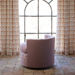 Round Swivel Chair in Marmar Berry and Aleppo Berry - 30984400044078