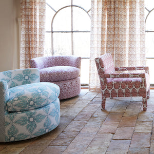 Custom Round Swivel Chair