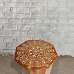 Natural Bone Inlayed Coffee Table with Wood Skirting - 31472261103662