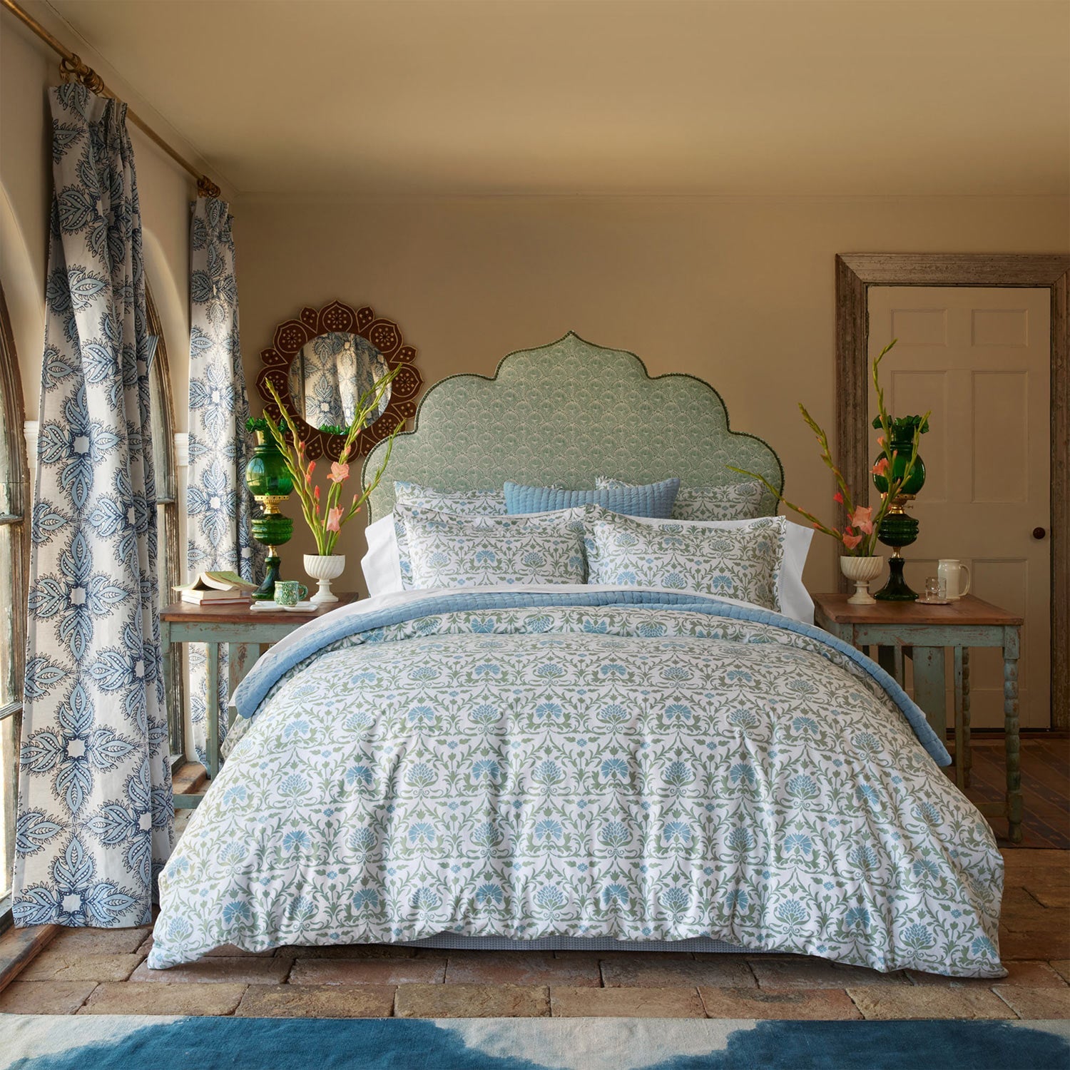 Velvet Light Indigo Sham