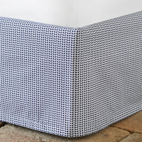 Cinde Indigo Organic Bed Skirt - High Quality Image of 