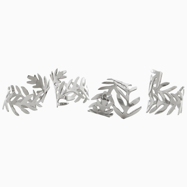 Silver Fern Napkin Rings (Set of 4) Main