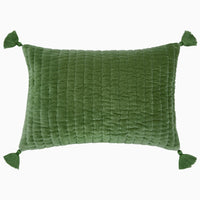 Velvet Moss Kidney Pillow - High Quality Image of 