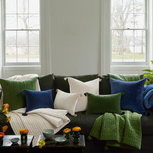 Velvet Moss Kidney Pillow
