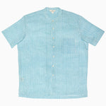 Aleppo Peacock Nehru Short Sleeve Shirt - 31463762427950