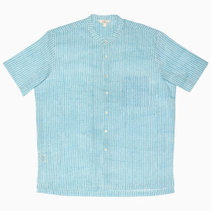 Aleppo Peacock Nehru Short Sleeve Shirt