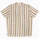 Sand Stripe Nehru Short Sleeve Shirt
