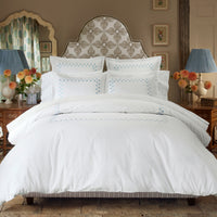 Dara Bed in Diba Sand Performance and Gent Stripe Sand Performance - High Quality Image of 