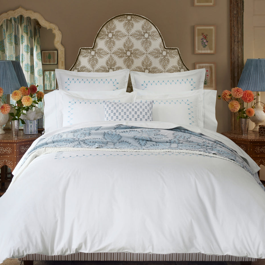 Anketi Light Indigo Border Duvet