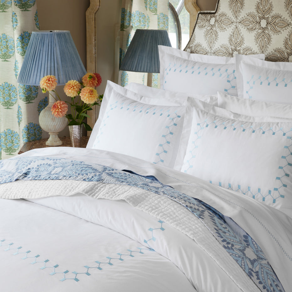 Anketi Light Indigo Border Sham