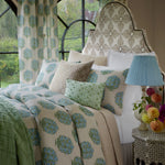 Dara Bed in Diba Sand Performance and Gent Stripe Sand Performance - 33581375094830