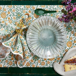 A John Robshaw Juri Sage Placemats (Set of 4) with flowers on it. - 30800055730222
