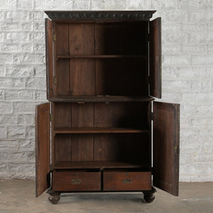 Bhuv Teak 2 Part Cabinet