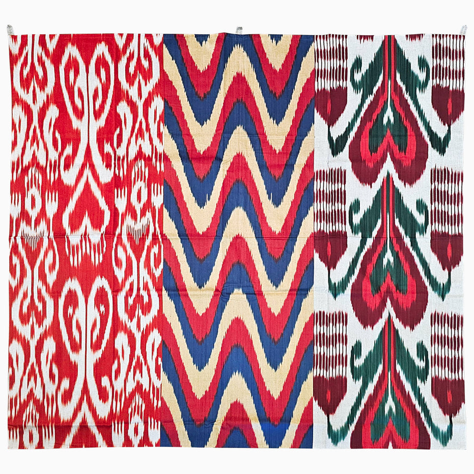 Tashkent Zig Zag Medium Ikat Tapestry