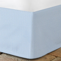 Cinde Light Indigo Organic Bed Skirt - High Quality Image of 