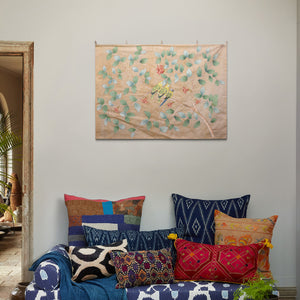 3 Parakeets On A Brach Tapestry