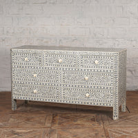 Vajra Bone Inlay Sideboard - High Quality Image of 