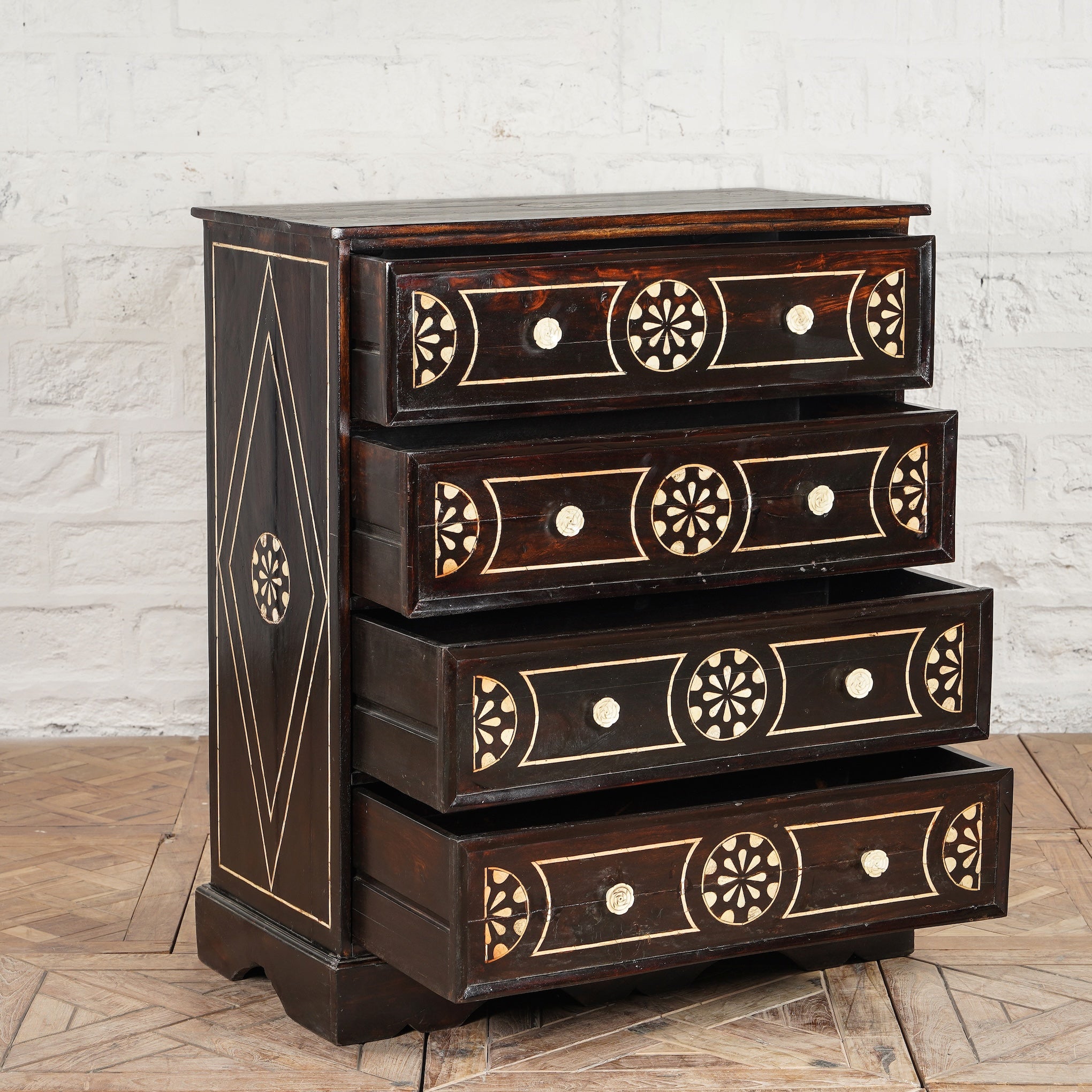 Kabir Bone Inlay Sideboard