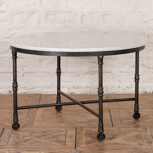 Neel Marble and Iron Table