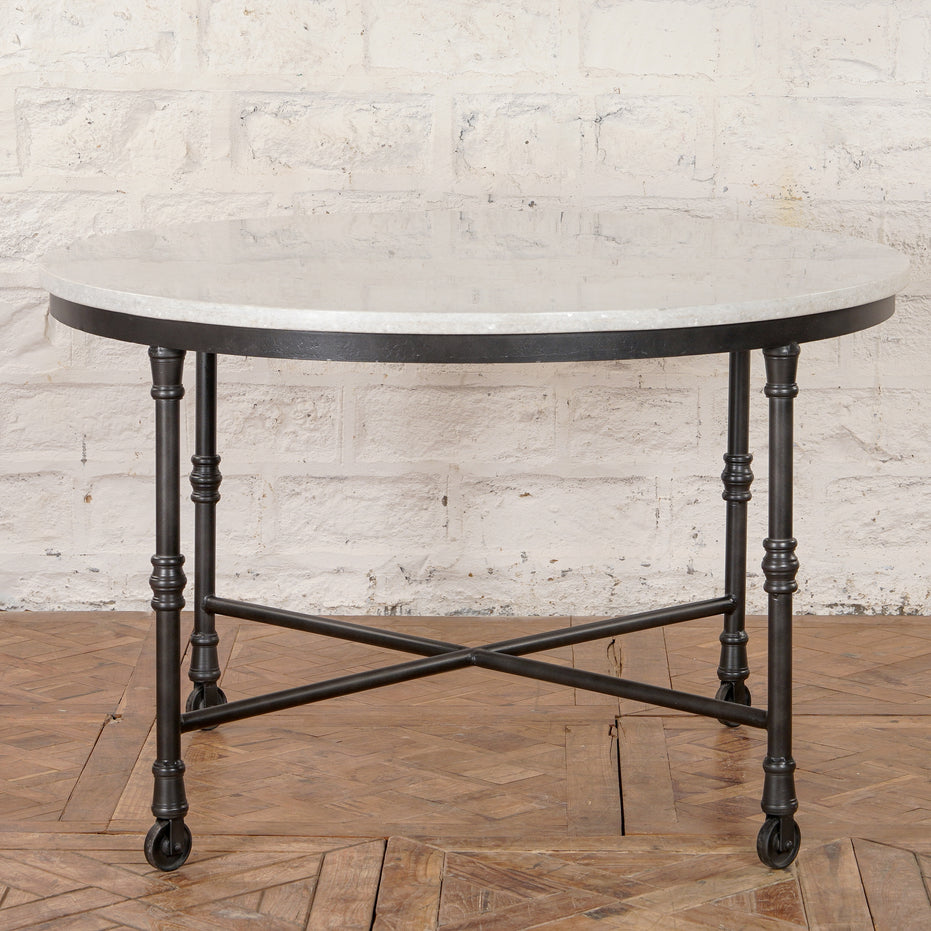 Neel Marble and Iron Table