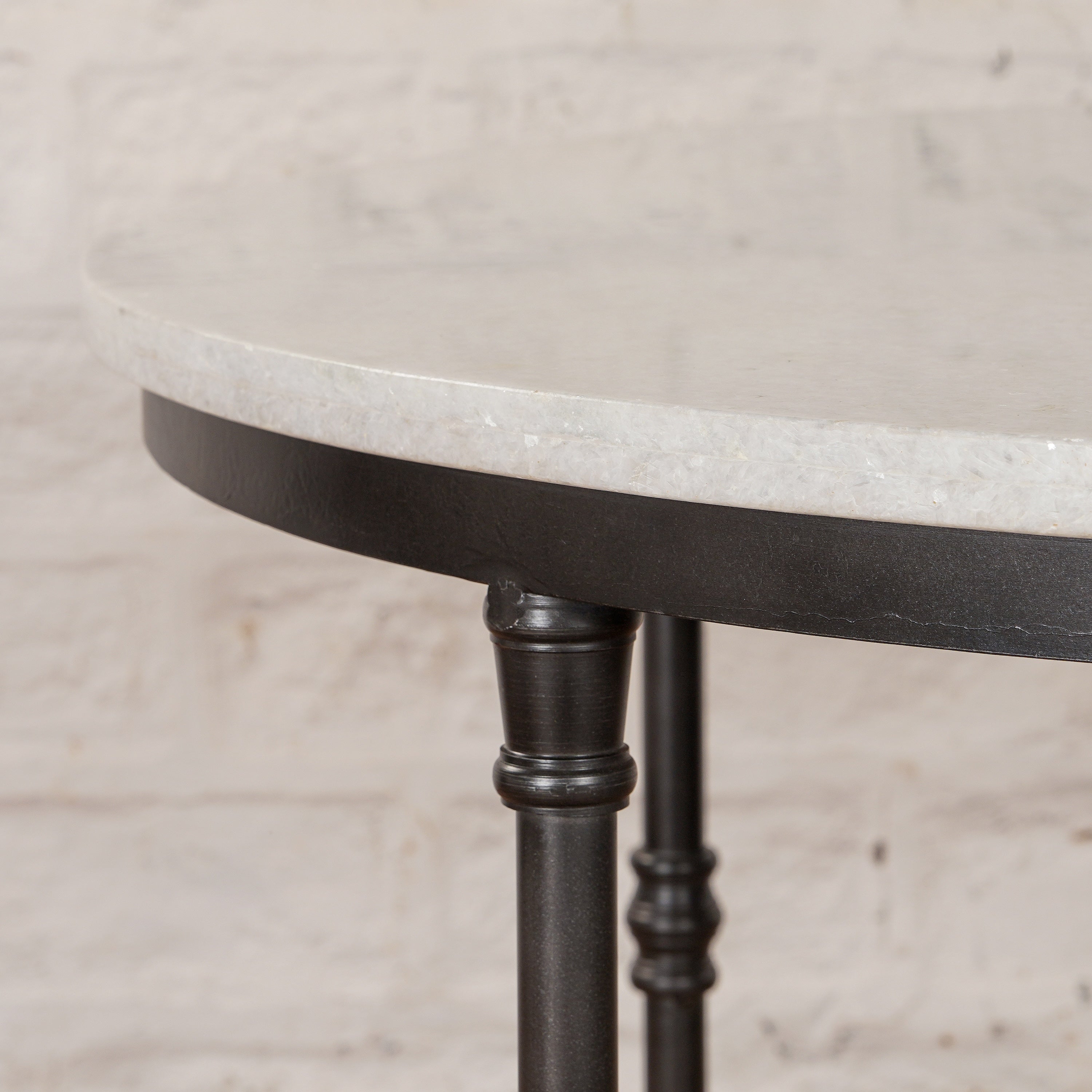 Neel Marble and Iron Table