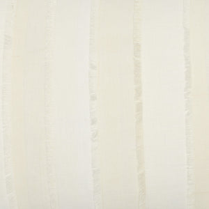 Fringed White Bolster