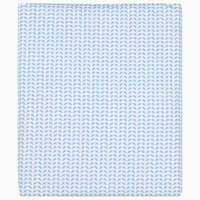 Cinde Light Indigo Organic Bed Skirt