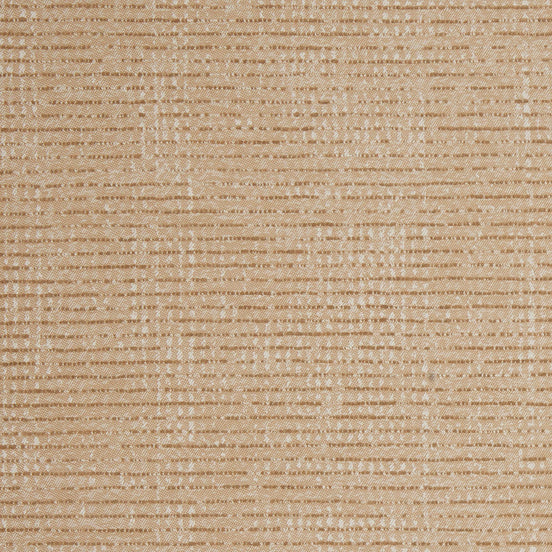 A close up image of John Robshaw's Bijal Sand Performance Fabric, a beige textured fabric suitable for indoor and outdoor use, made in partnership with Sunbrella.
