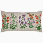 A John Robshaw Garden Party Bolster with hand painted embroidered flowers on it. - 30793298509870