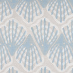 A Veeba Bolster hand block printed fabric with shells on it by John Robshaw. - 30801480286254