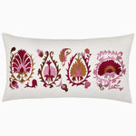 A Yash Berry Bolster pillow with embroidered designs by John Robshaw. - 30404974411822