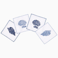 Sea Shells Cocktail Napkins (Set of 4) - High Quality Image of 