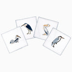 Four Sea Birds Cocktail Napkins (Set of 4) featuring sea birds, by John Robshaw. - 30405340692526