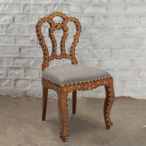 Bone Inlay Flower Chair